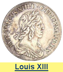 Monnaies de Louis XIII