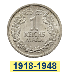 Monnaies de la Rép. de Weimar et du 3e Reich