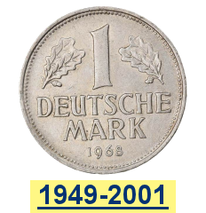 Monnaies en deutschmark de la RFA