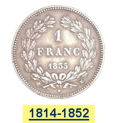 Monnaies de la Restauration à la Deuxième République