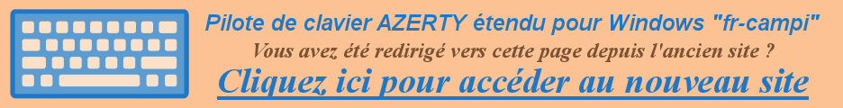 Pilote de clavier AZERTY étendu « fr-campi »