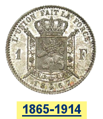 Monnaies de Léopold II et Albert Ier