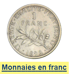 Monnaies en Franc