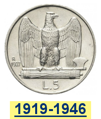 Monnaies du Royaume d'Italie postérieurs à 1918