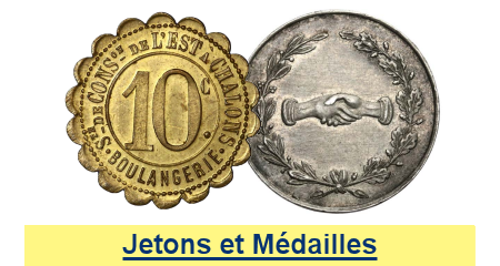 Jetons et médailles