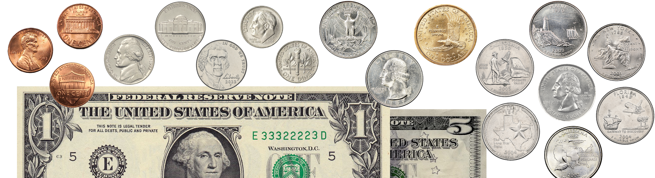 Monnaies des Etats-Unis d'Amérique